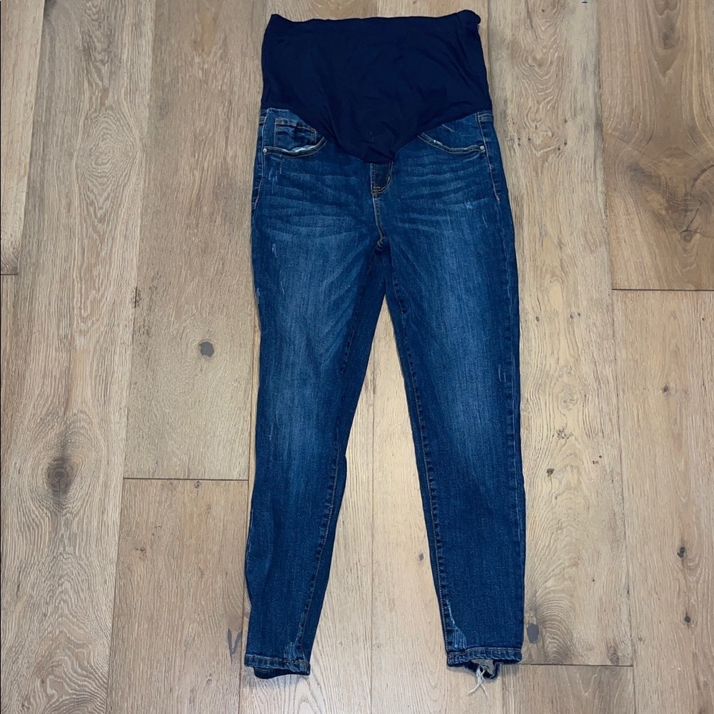 Pinkblush Dark Blue Maternity Skinny Jeans
